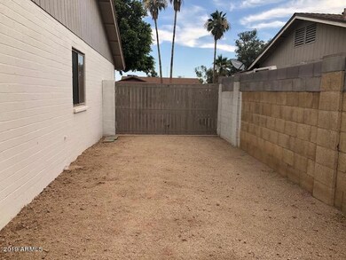 RV parking view from the backyard