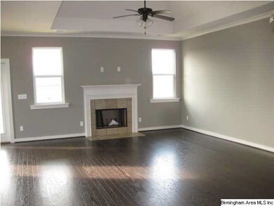 Photo of another home. A view of the great room wi