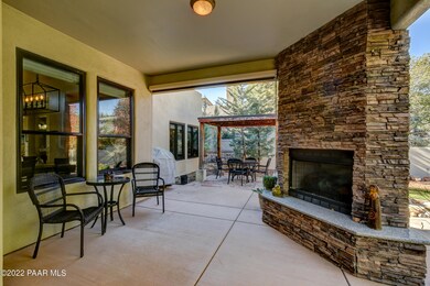 Fireplace on Covered Patio