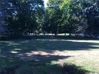 Early AM view of backyard on south...