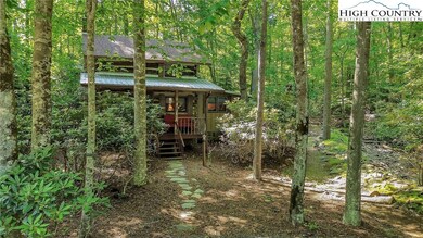 Great wooded setting by a creek.