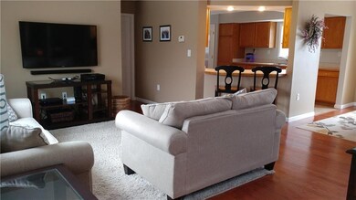 Photo taken from the front door showing view in to