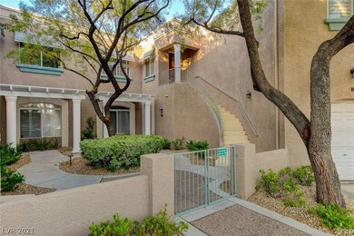Courtyard and staircase leading to the condo