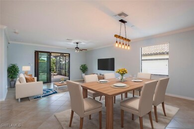 Virtually staged living room