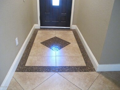 mosaic in entry way