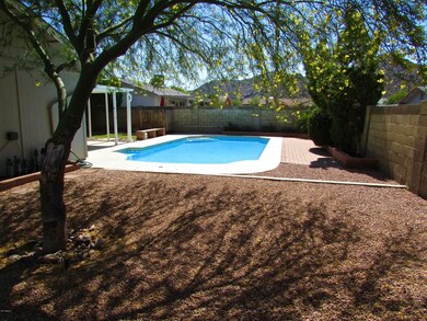 Big yard with a pool!