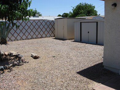 BACK YARD, TWO STORAGE UNITS