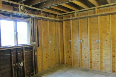 This is another view of the gutted kitchen.  To th