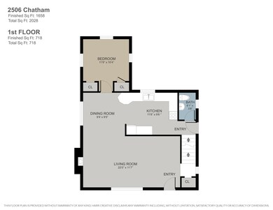 2506 Chatham 1st Floor
