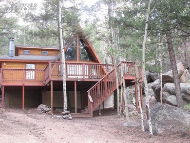 Underneath the deck are doors to the large crawl s