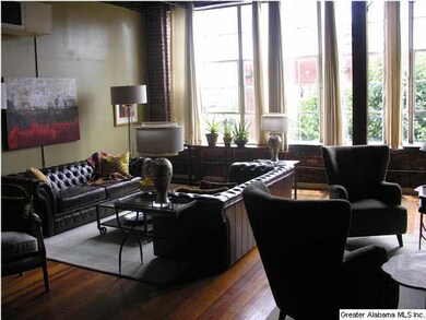 Industrial size windows allow for plenty of natura