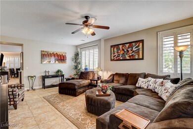 Home features an open feeling with tile floors and