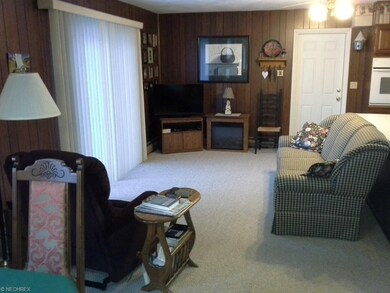 View from dining room into family room.