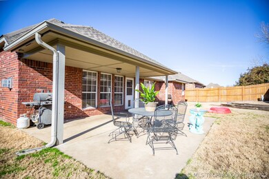 Large covered patio.