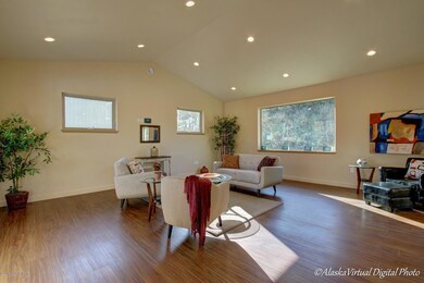 Living Room With Wood Flooring