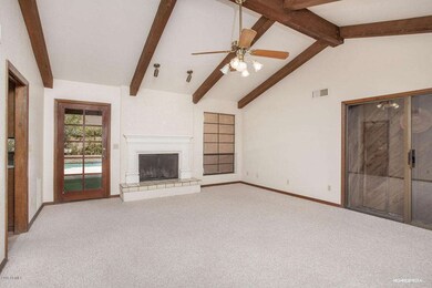 Vaulted ceilings with exposed beams