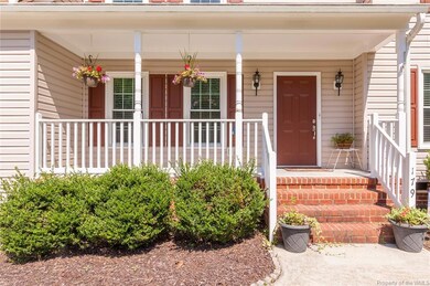 Inviting front porch.