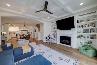 Bold and beautiful, this living room makes a lasti