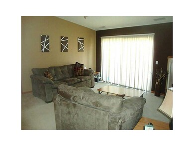 Living Room. cathedral ceilings