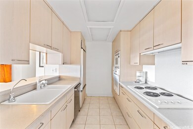 Bright functional kitchen.