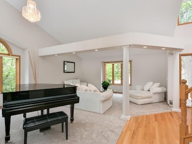 View of Great room and dining area from entry