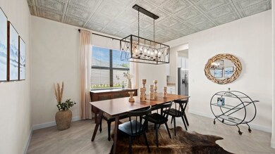 Enjoy a delicious meal with family or a lavish dinner party in this formal dining room, which can be