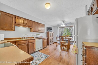 Large kitchen with eat in area
