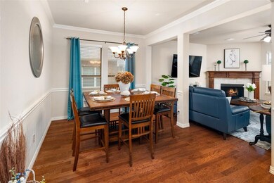Open dining room for easy entertaining