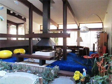 Living Room with Chalet-Style Fireplace