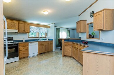 Tons of cabinetry and space in this lovely kitchen