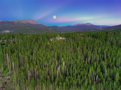 View of mountain backdrop featuring a forest