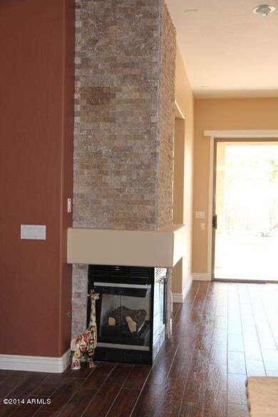 Fireplace View from entry