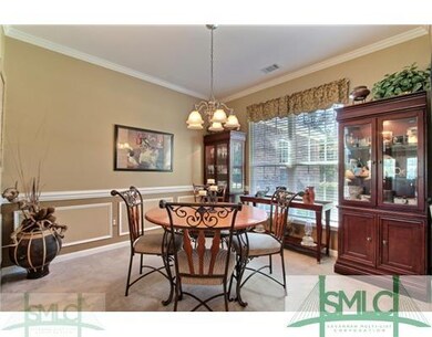Dining Room. Crown moldings and chair railing