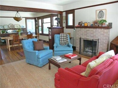 View from front door facing living room, fireplace