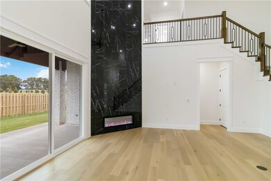 Living room slim and wide electric fireplace