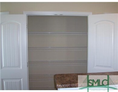 Kitchen. Huge double door pantry in kitchen