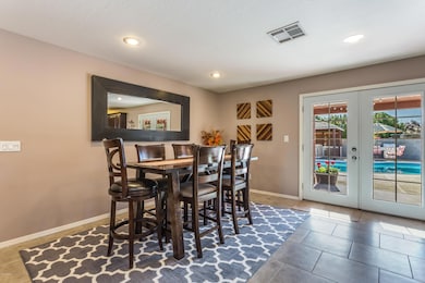 Dining Area - french doors to backyard