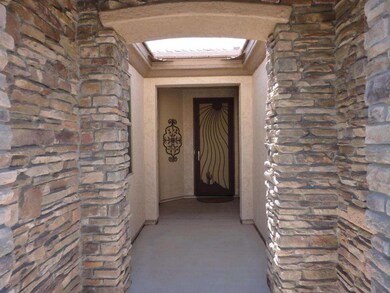 Stacked Stone Entrance