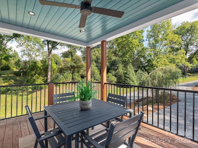 Enjoy outdoor living and dining al fresco on the front porch