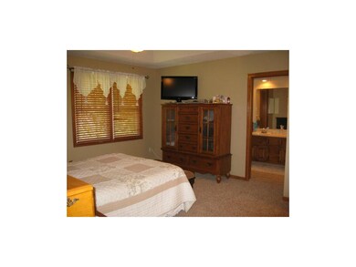 Master bedroom with double vanity walkin closet an