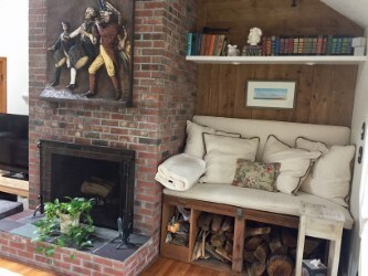Fireplace and Reading Nook