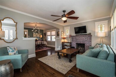 Enjoy the living room with gorgeous hardwood floor