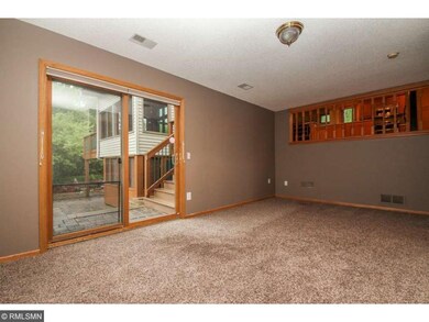 Walk-out from living room to patio!