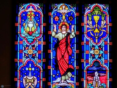 stained glass window