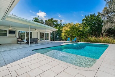 Pool with swim shelf & spa