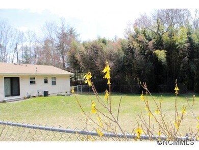 Back yard is fenced