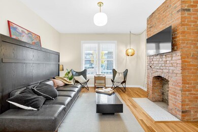 Decorative brick fireplace-4th