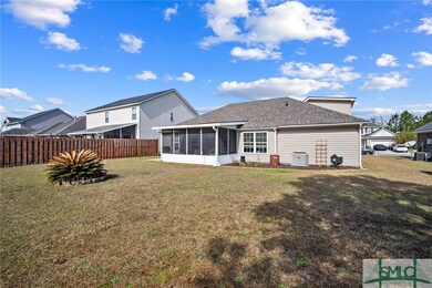 Fenced backyard, screened backporch