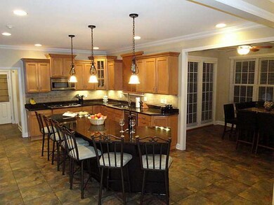 Kitchen. Maple Cabinetry with Coffee Glaze