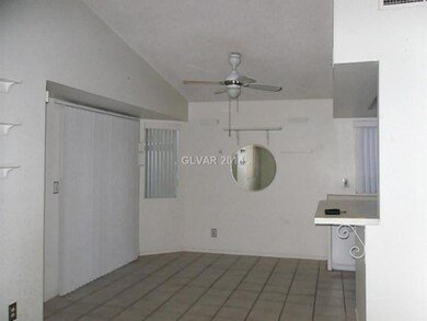 Dining Room. View from living room.  Ceiling fan